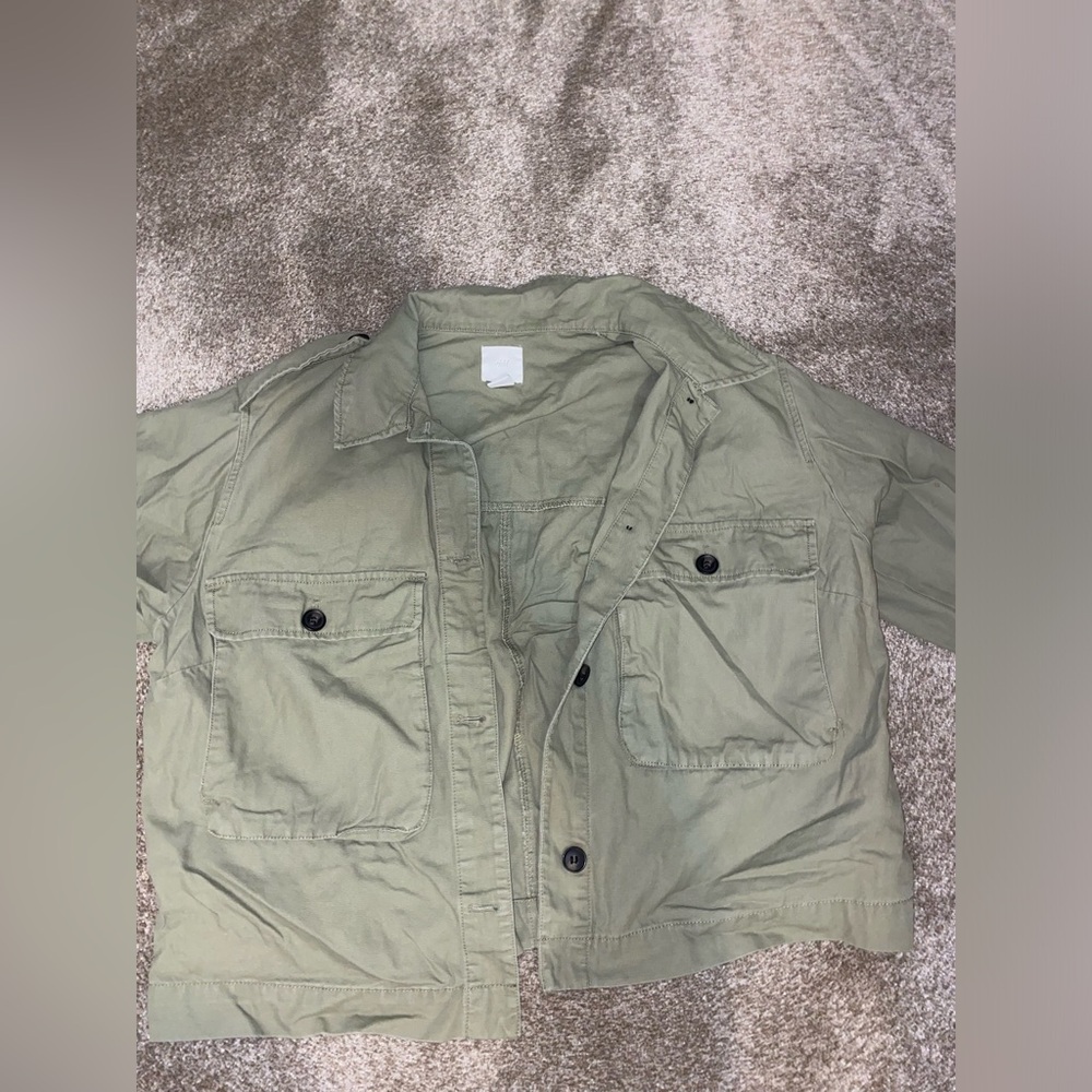 H&M CARDIGAN/JACKET GREEN SIZE LARGE